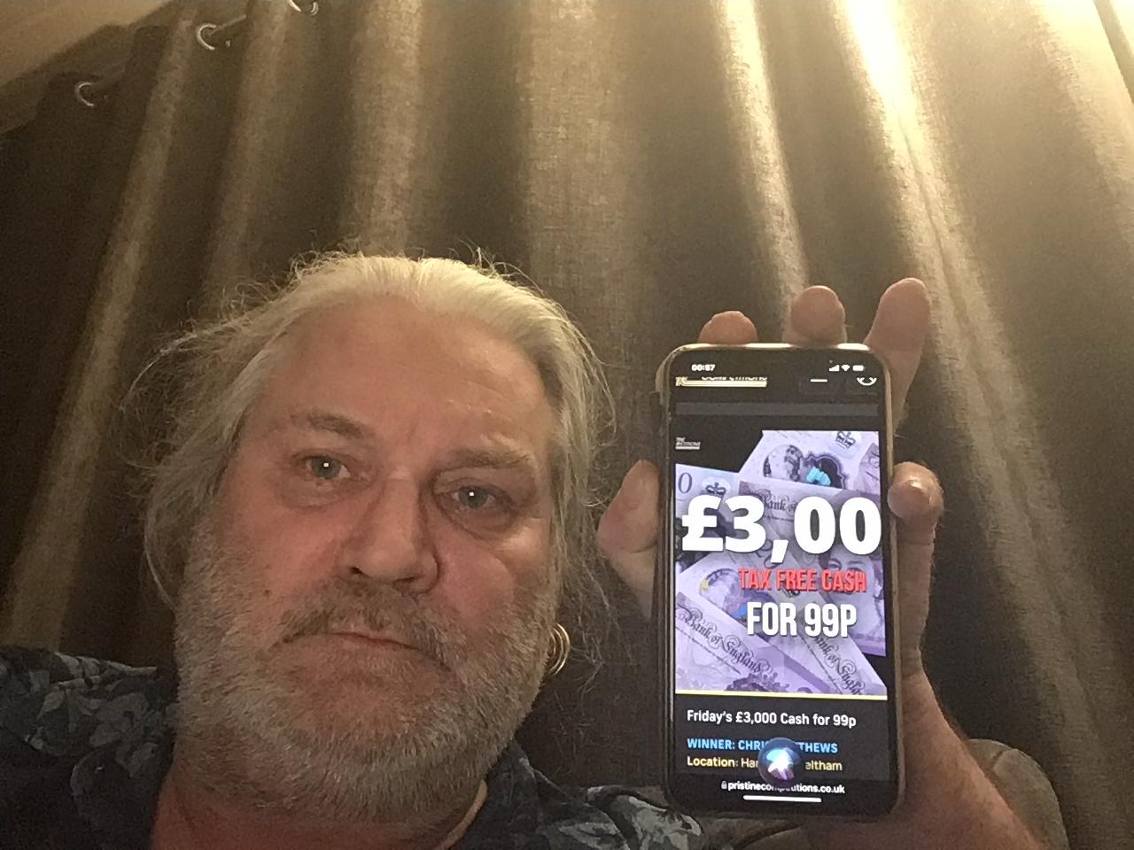 Friday’s £3,000 Cash for 99p