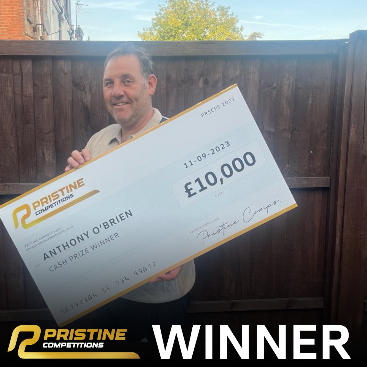 Monday’s £10,000 for 15p