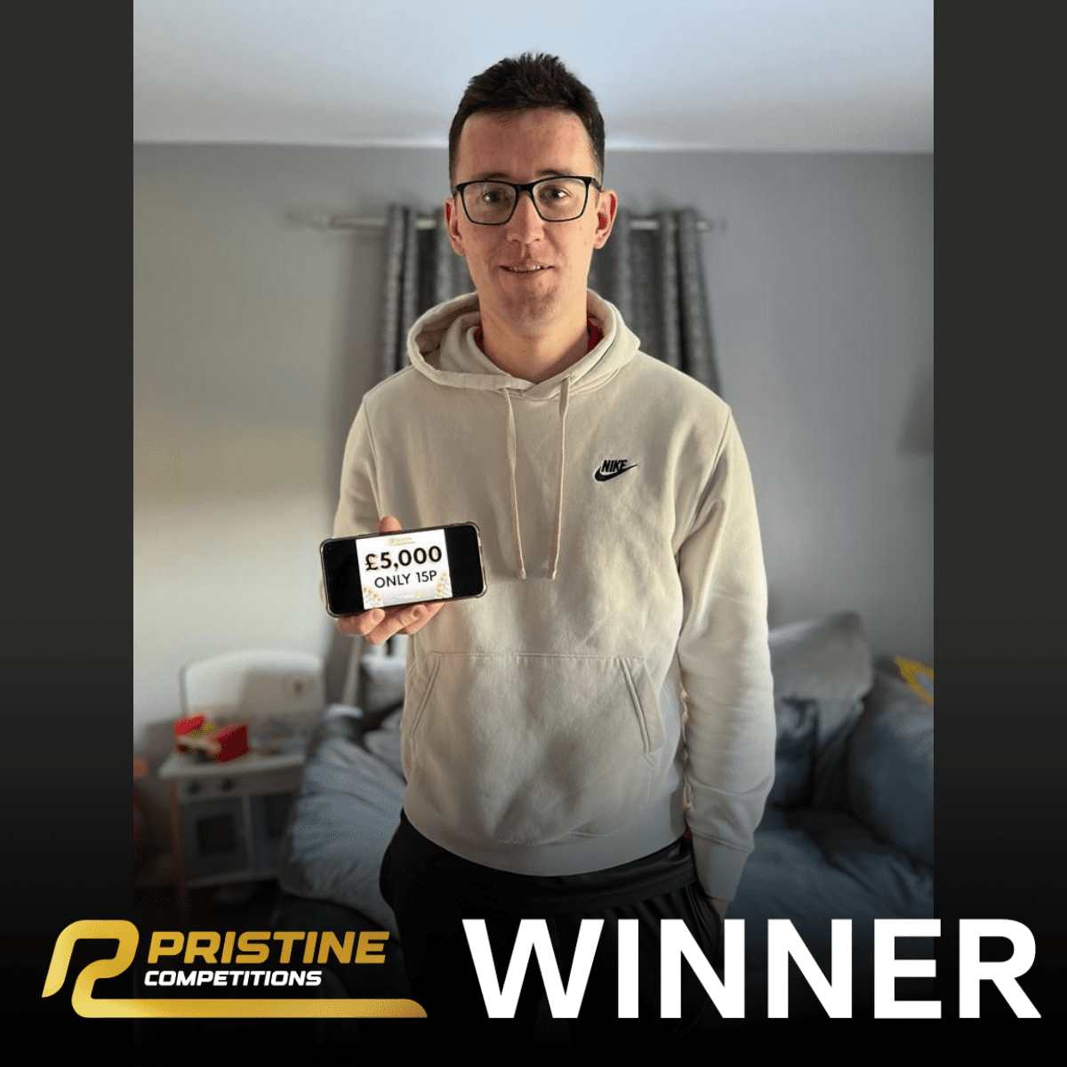 Monday’s £5,000 for 15p