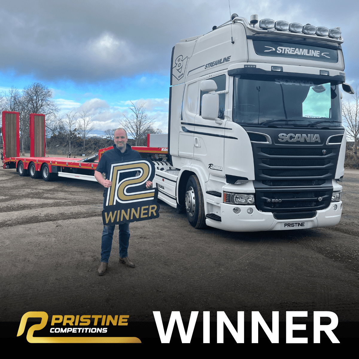 Scania R580 & Brand New Kässbohrer Loader