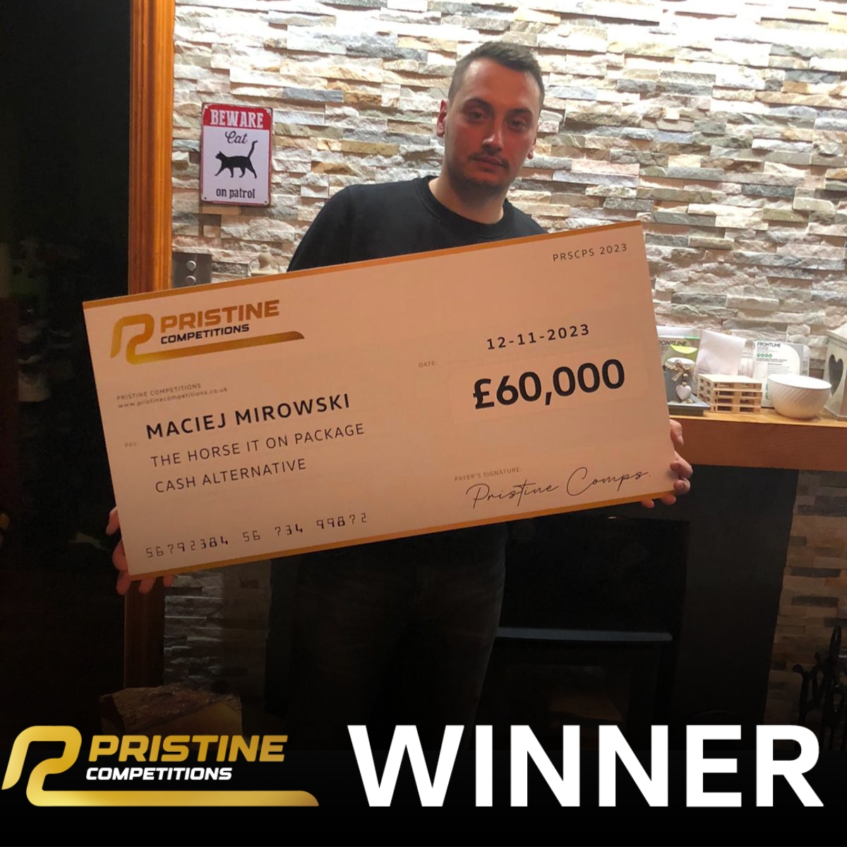 The Horse It On Package or £60,000