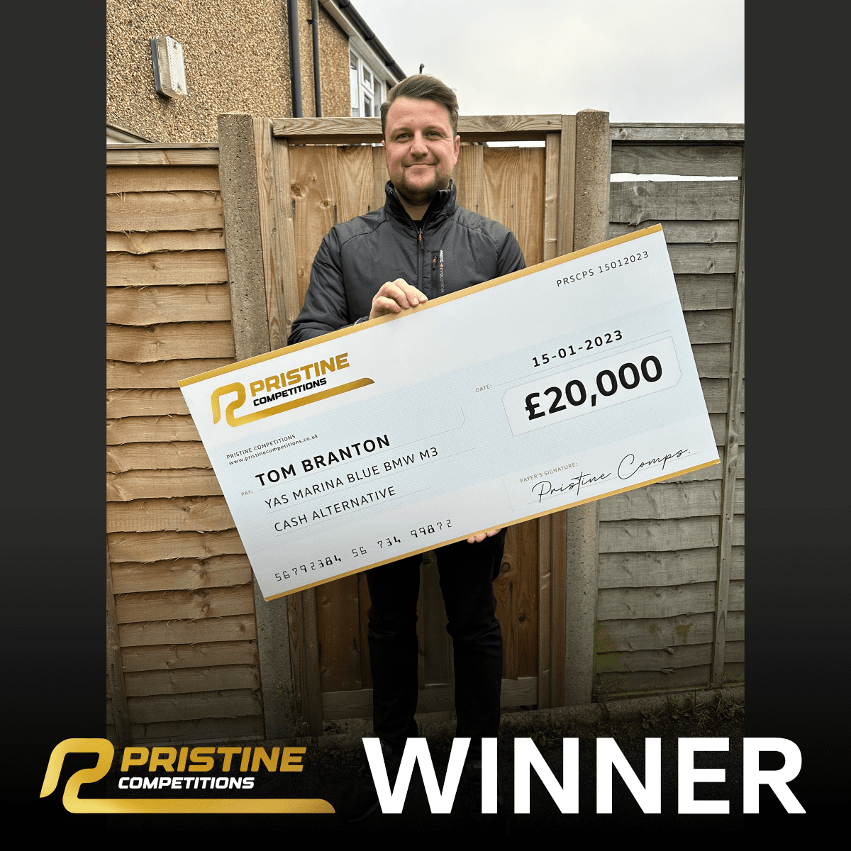 2015 Yas Marina Blue BMW M3 or £20,000 Tax Free Cash