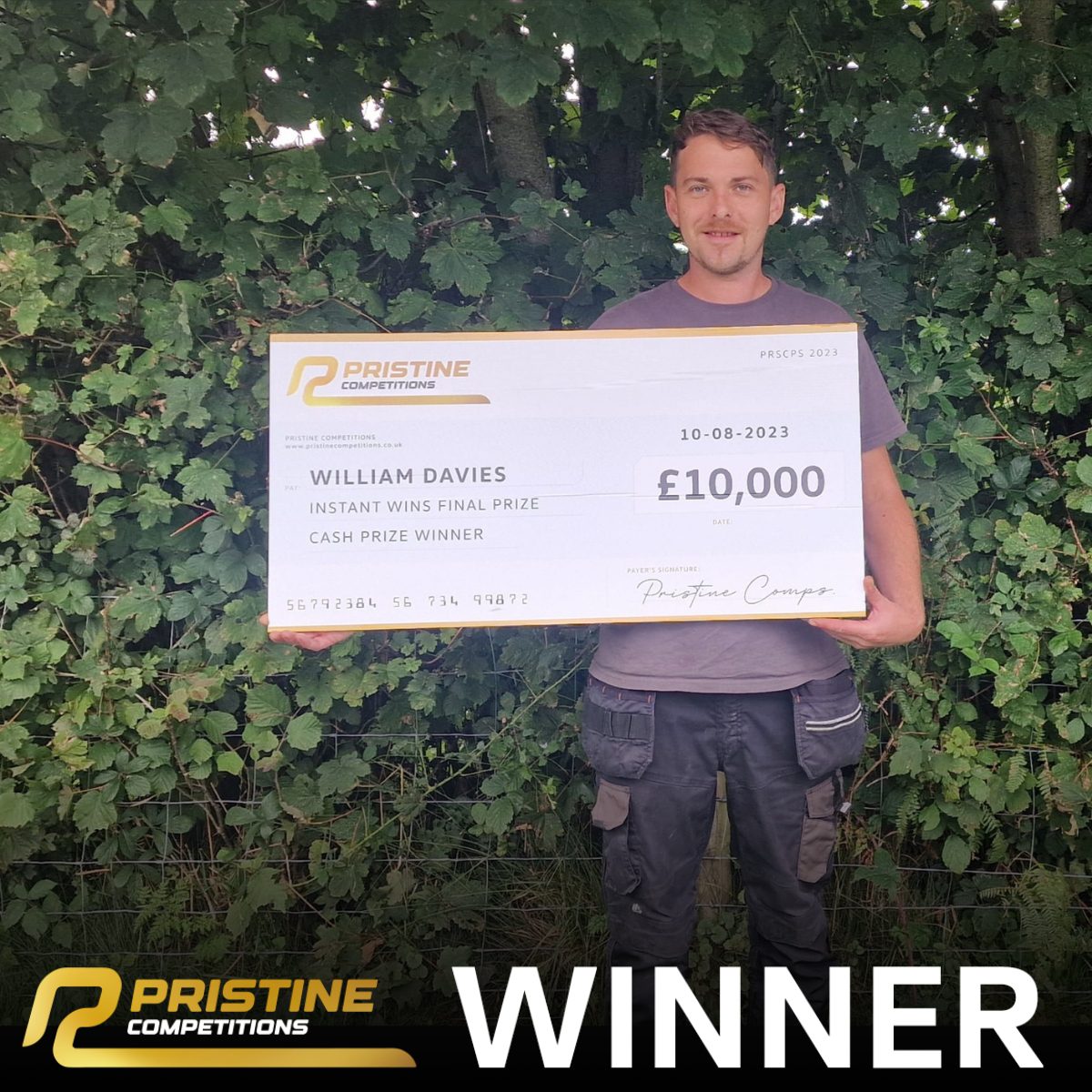 Biggest Ever Instant Wins #2 – £400,000 Total Prize Fund – 2,500 Instant Wins – End Prize £10,000