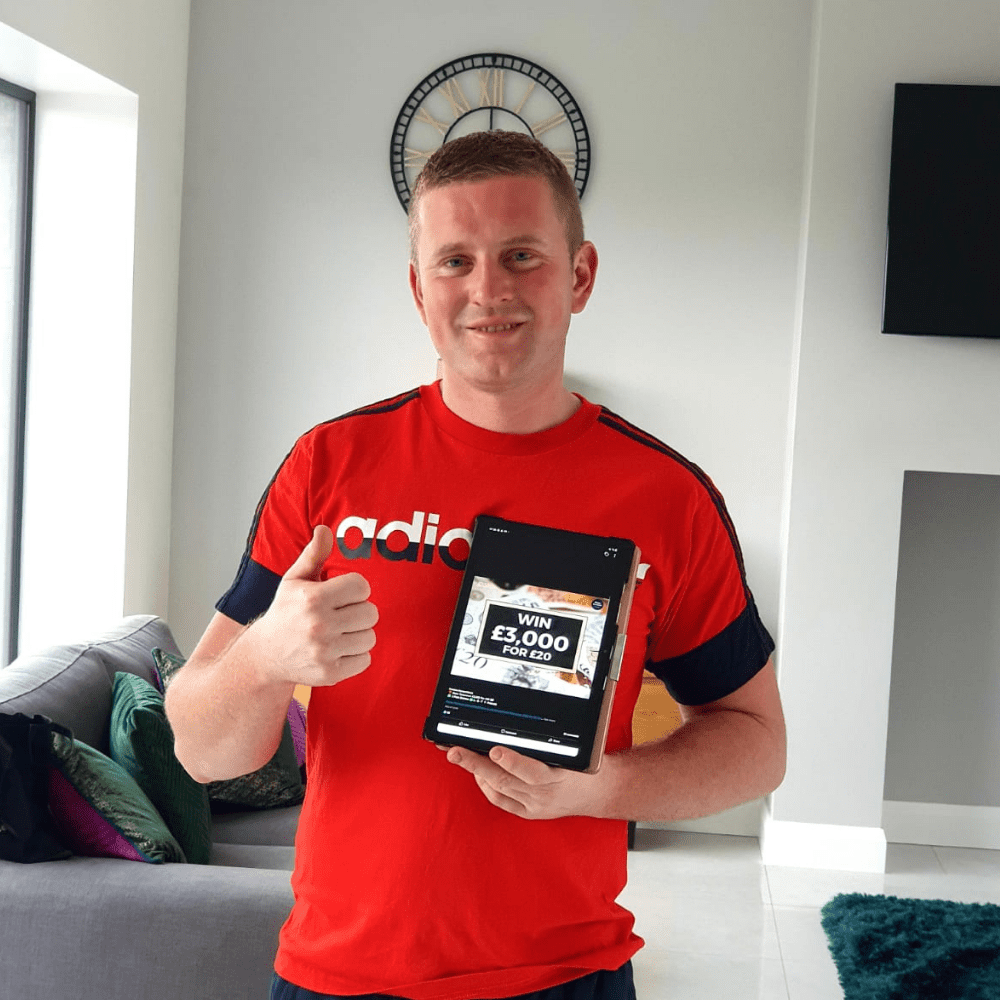 Thursday’s £3,000 For £20