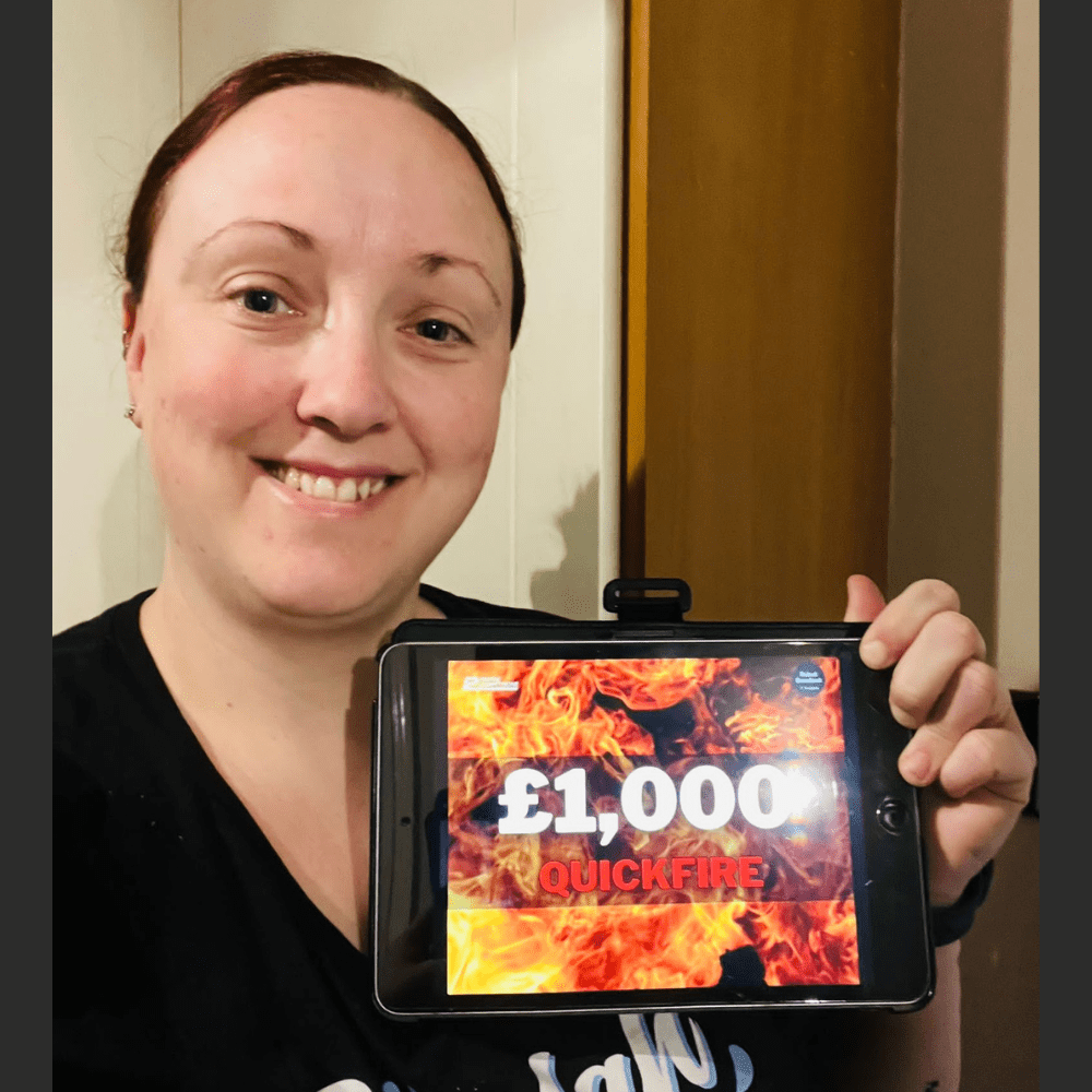 Tuesday’s Quickfire £1000 Cash For £20