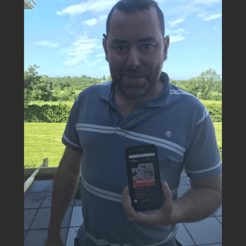 Sunday’s £2,000 For £20