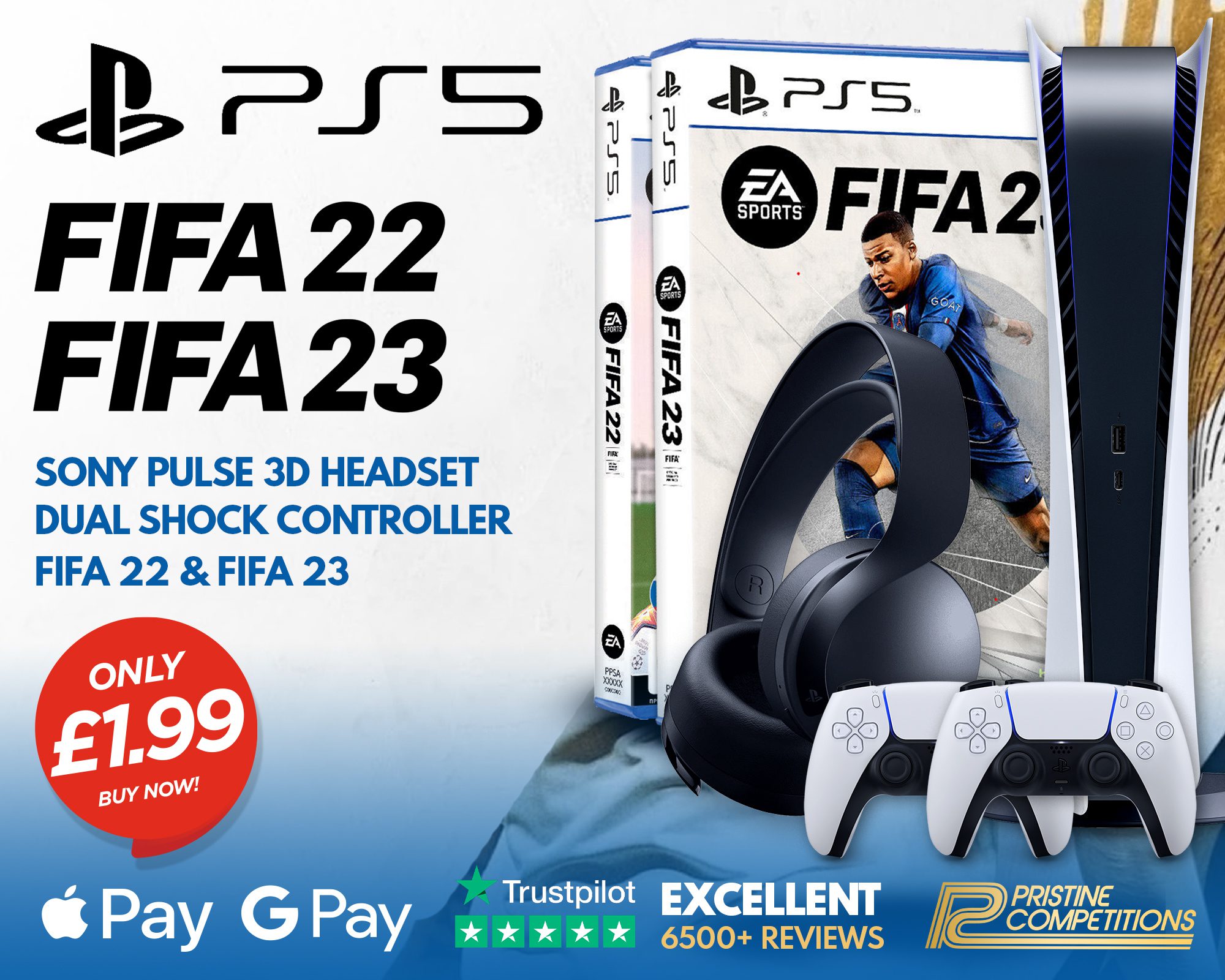 PS5 Disc Edition & FIFA 22 & 23 Bundle #7