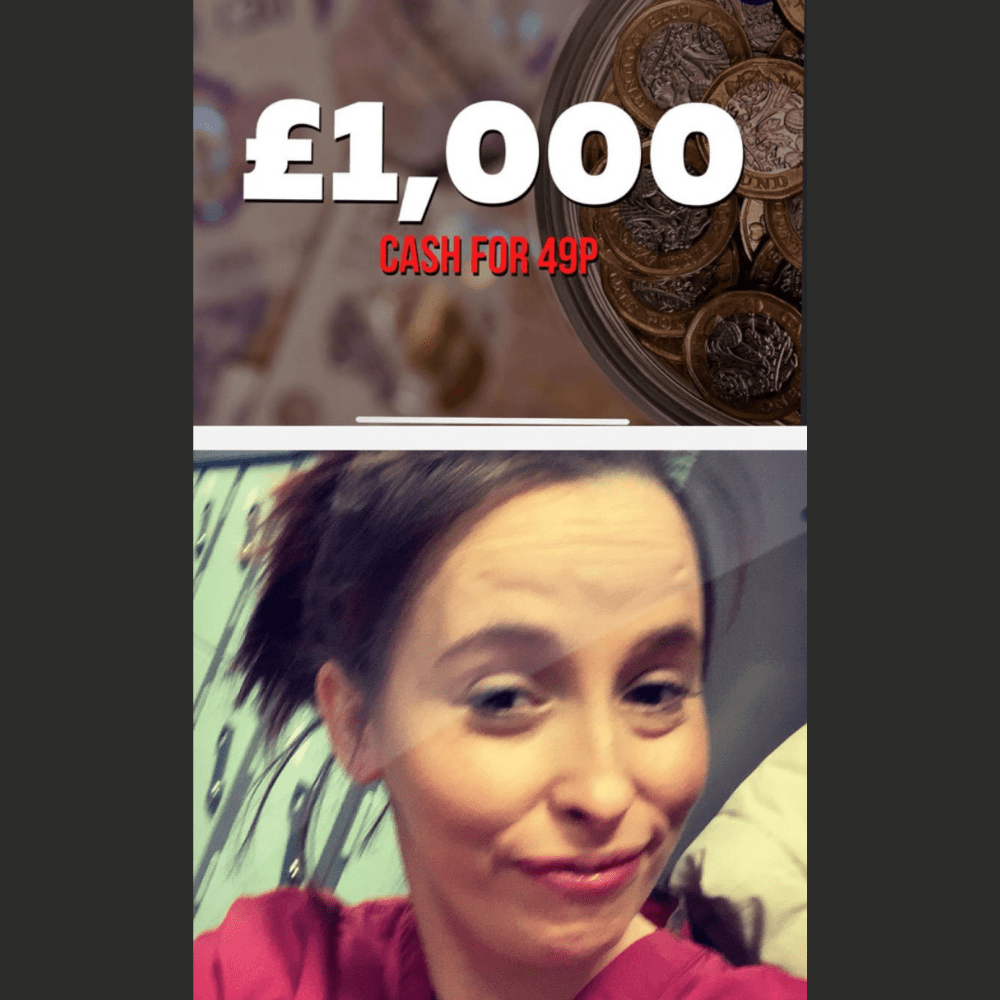 Tuesdays £1,000 Cash for 49p