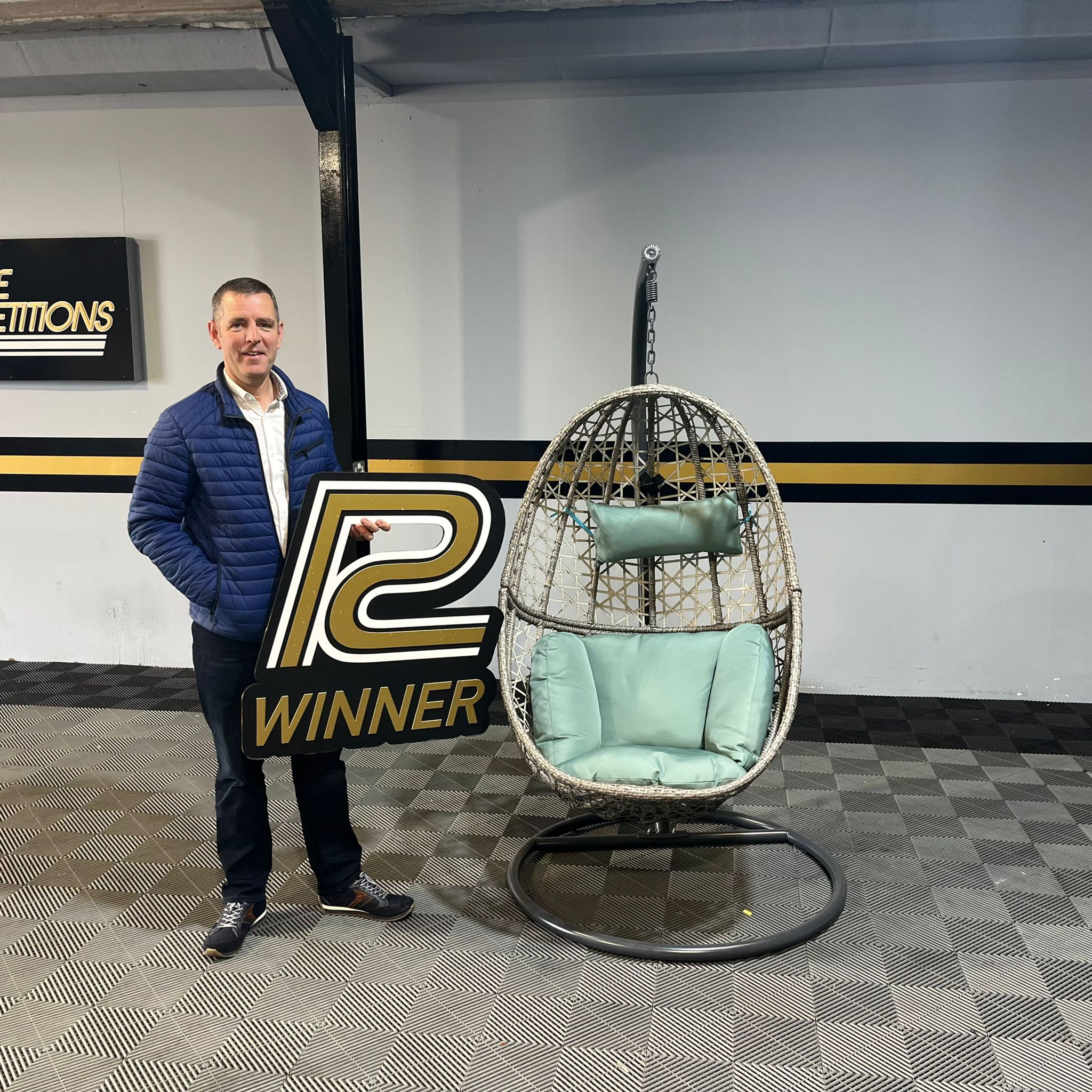 Light Grey Hanging Egg Chair #3